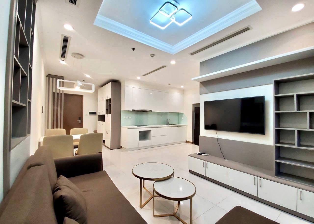 Cho thuê căn hộ Quận Bình Thạnh, căn hộ Vinhomes Central Park, 2PN, 79m2, giá thuê 23 triệu/tháng.