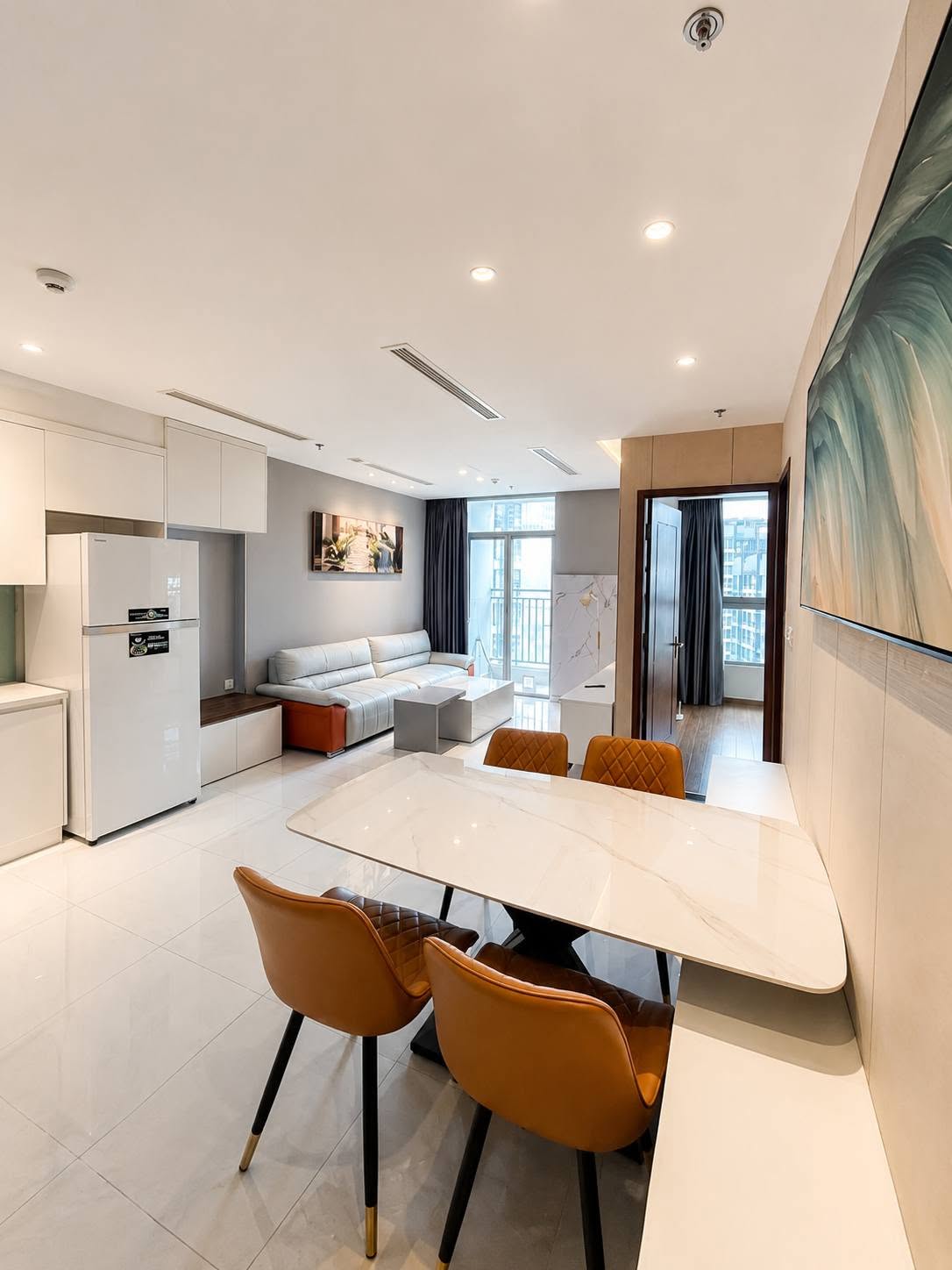 Cho thuê căn hộ Bình Thạnh, căn hộ Vinhomes Central Park, 1PN, 52m2, giá thuê 22 triệu/tháng.