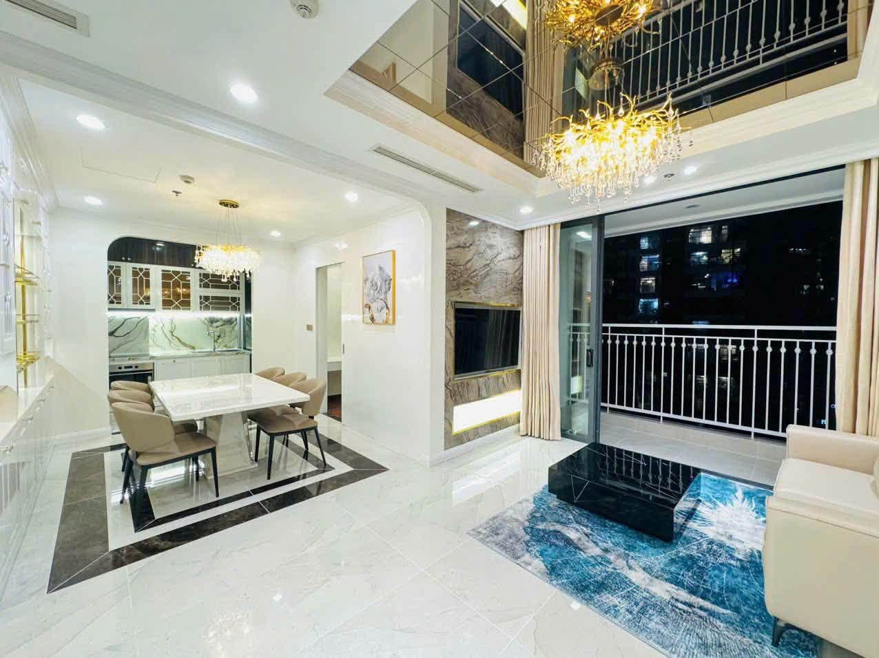 Cho thuê căn hộ Bình Thạnh, căn hộ Vinhomes Central Park, 3PN, 100m2, giá thuê 45 triệu/tháng.
