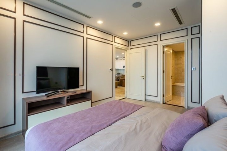 Cho thuê căn hộ Quận 1, căn hộ Vinhomes Golden River, 3PN, 105m2, giá thuê 46 triệu/tháng.