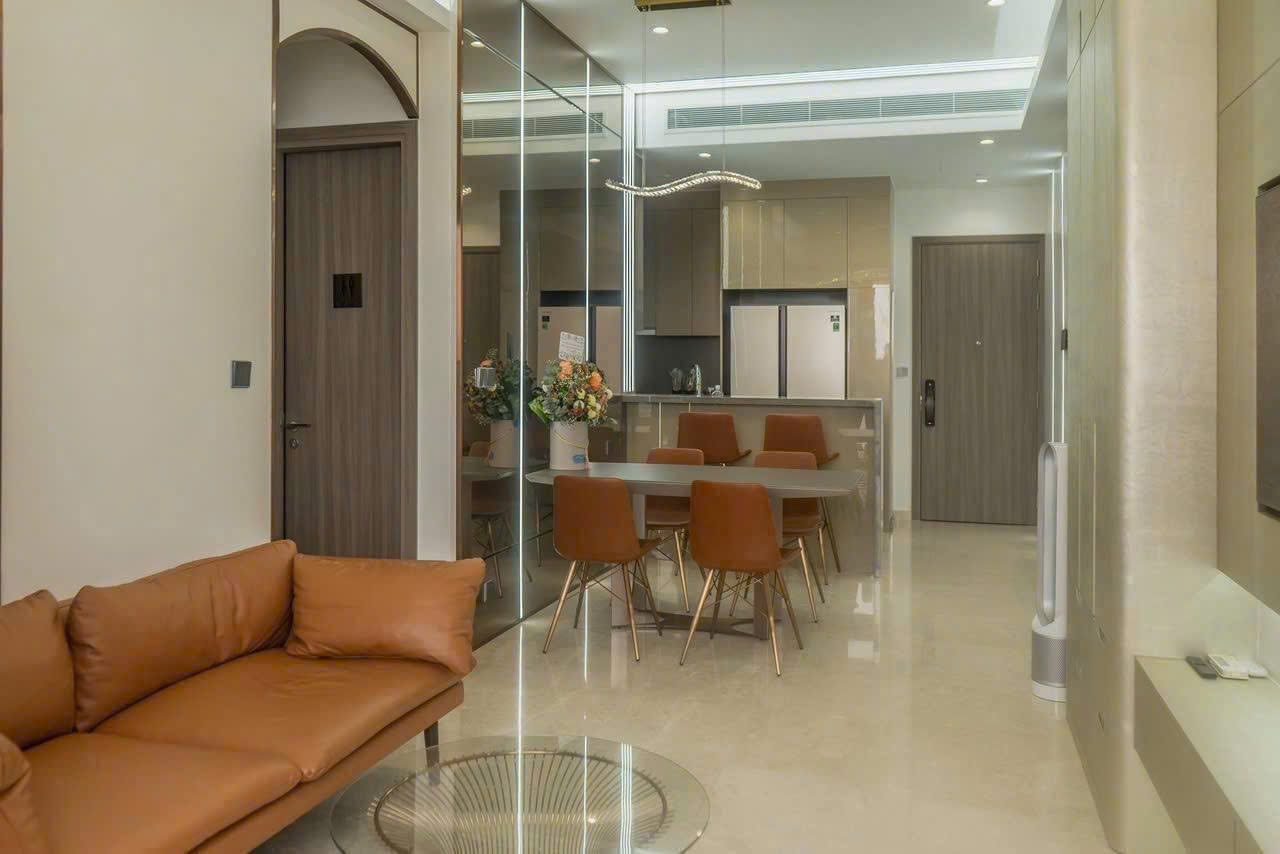 Cho thuê căn hộ Quận 1, căn hộ The Marq, 2PN, 73m2, giá thuê 50 triệu/tháng.