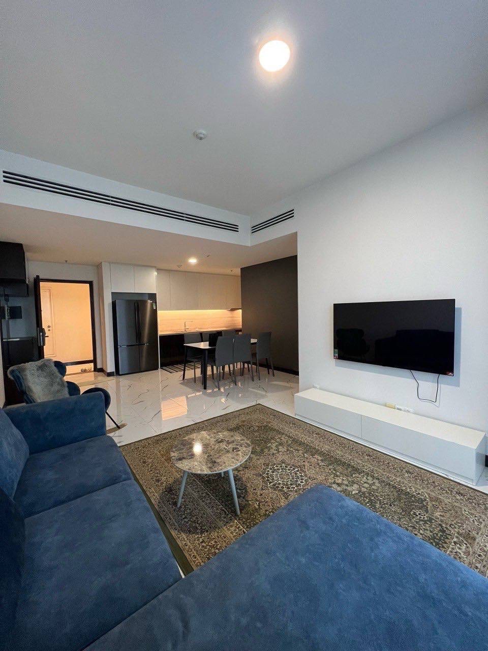 Cho thuê căn hộ Quận 2, căn hộ Empire City Thủ Thiêm, 2PN, 93m2, giá thuê 35 triệu/tháng.