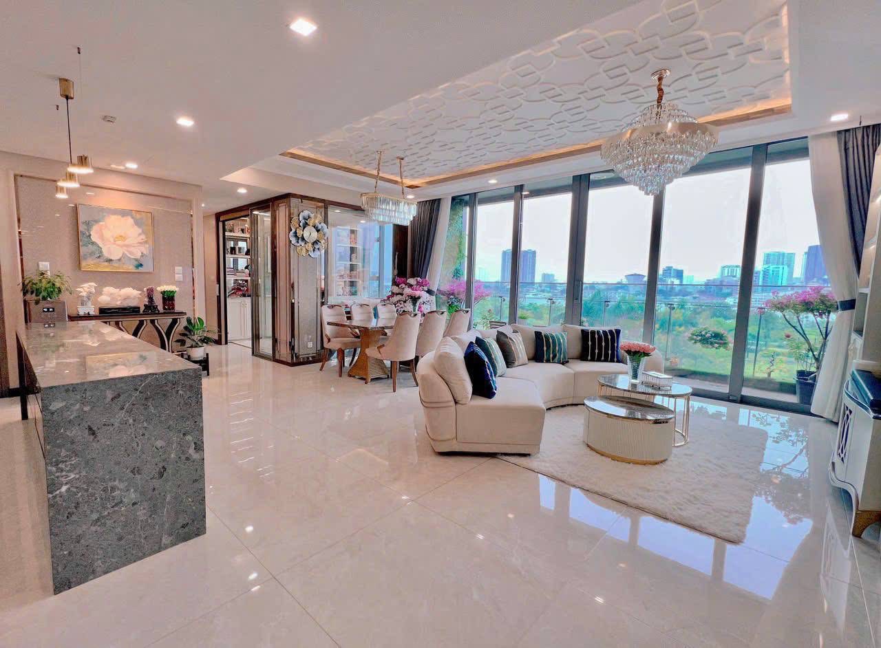 Cho thuê căn hộ Quận 2, căn hộ Empire City Thủ Thiêm, 3PN, 127m2, giá thuê 82 triệu/tháng.