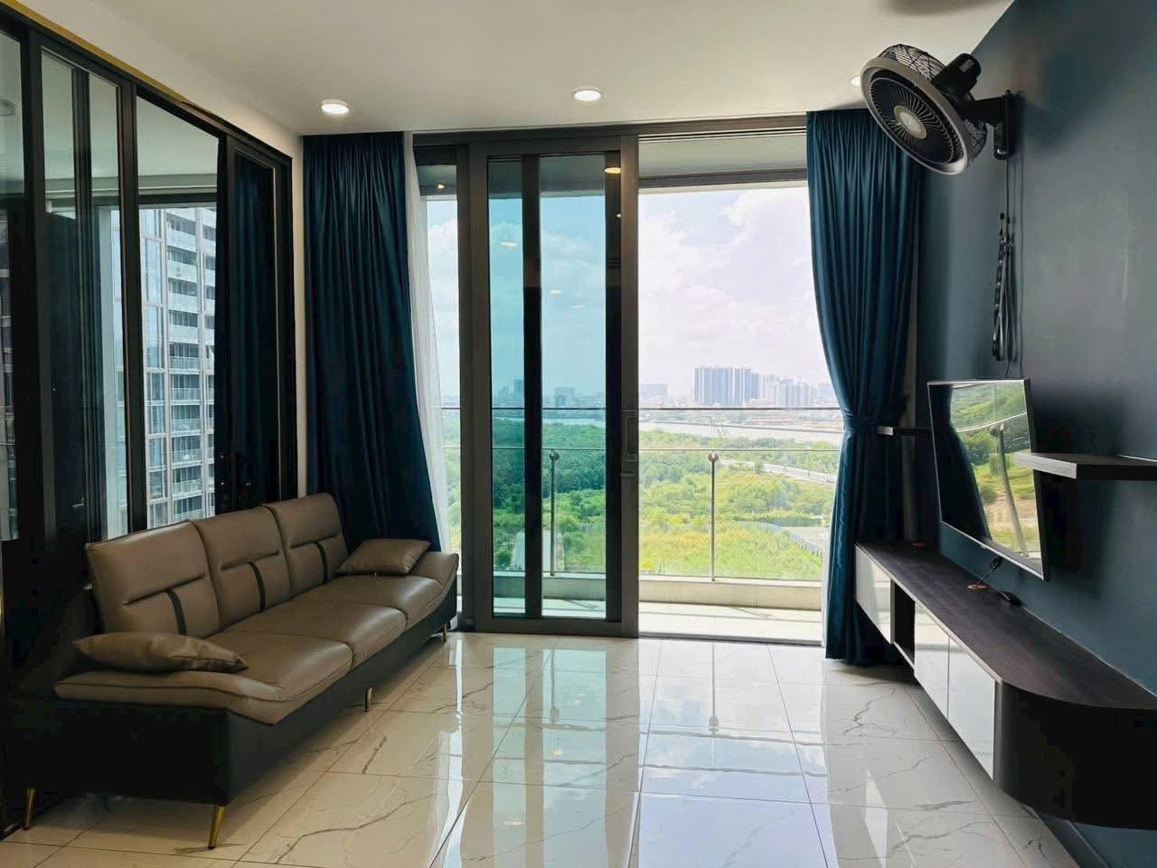 Cho thuê căn hộ Quận 2, căn hộ Empire City Thủ Thiêm, 1PN, 64m2, giá thuê 27 triệu/tháng.