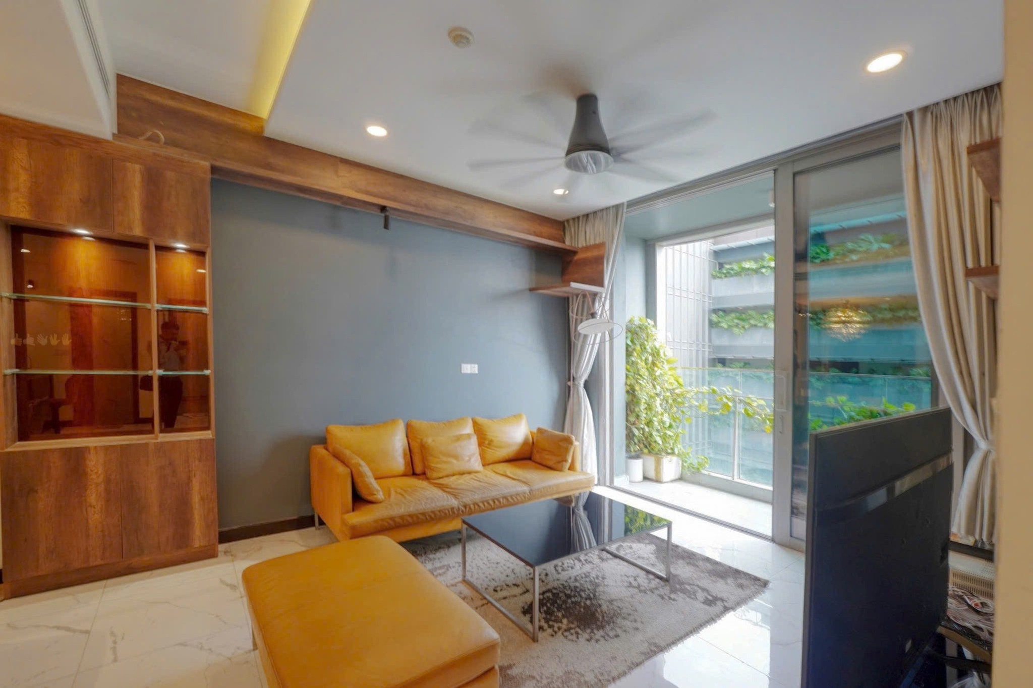 Cho thuê căn hộ Quận 2, căn hộ Empire City Thủ Thiêm, 2PN, 93.2m2, giá thuê 35 triệu/tháng.