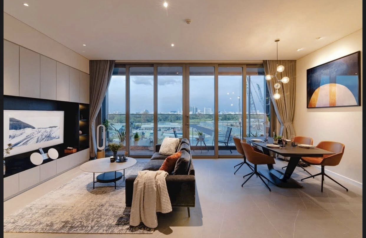 Cho thuê căn hộ Quận 2, căn hộ Empire City Thủ Thiêm, 3PN, 90m2, giá thuê 178 triệu/tháng.