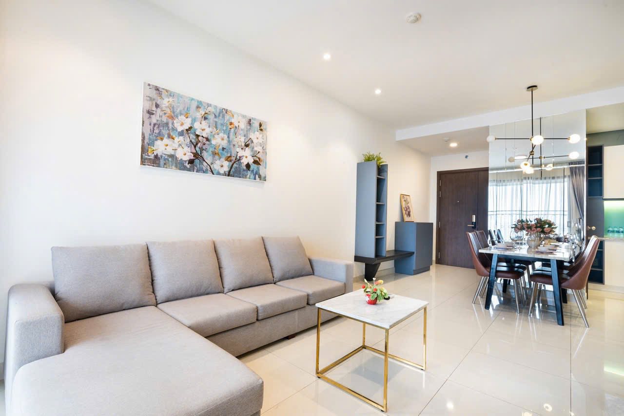Cho thuê căn hộ Quận 4, Căn Hộ Masteri Millennium , 2PN, 74m2, giá thuê 23 triệu/tháng.