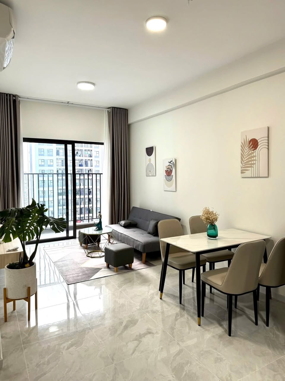 Cho thuê căn hộ Quận 6, căn hộ Viva Riverside, 2PN, 83m2, giá thuê 13 triệu/tháng.